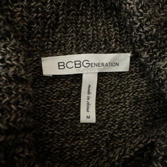 BCBGeneration Womens Medium Knit Cowl Neck Sweater Brown Neutral Fall Staple - Picture 9 of 12